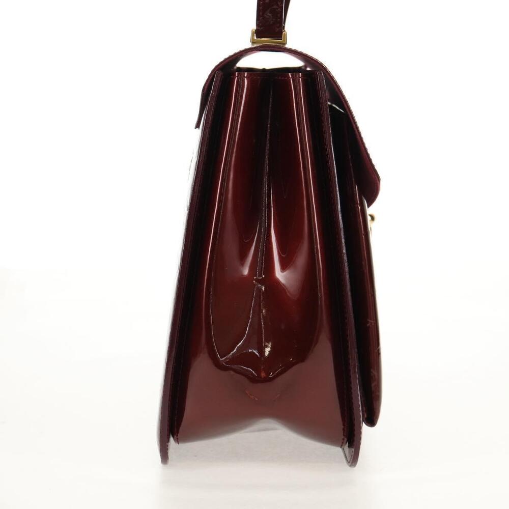 LOUIS VUITTON Monogram Vernis Romaine Hand Bag Rouge Favist M91393 Auth 151670AV - Picture 4 of 16